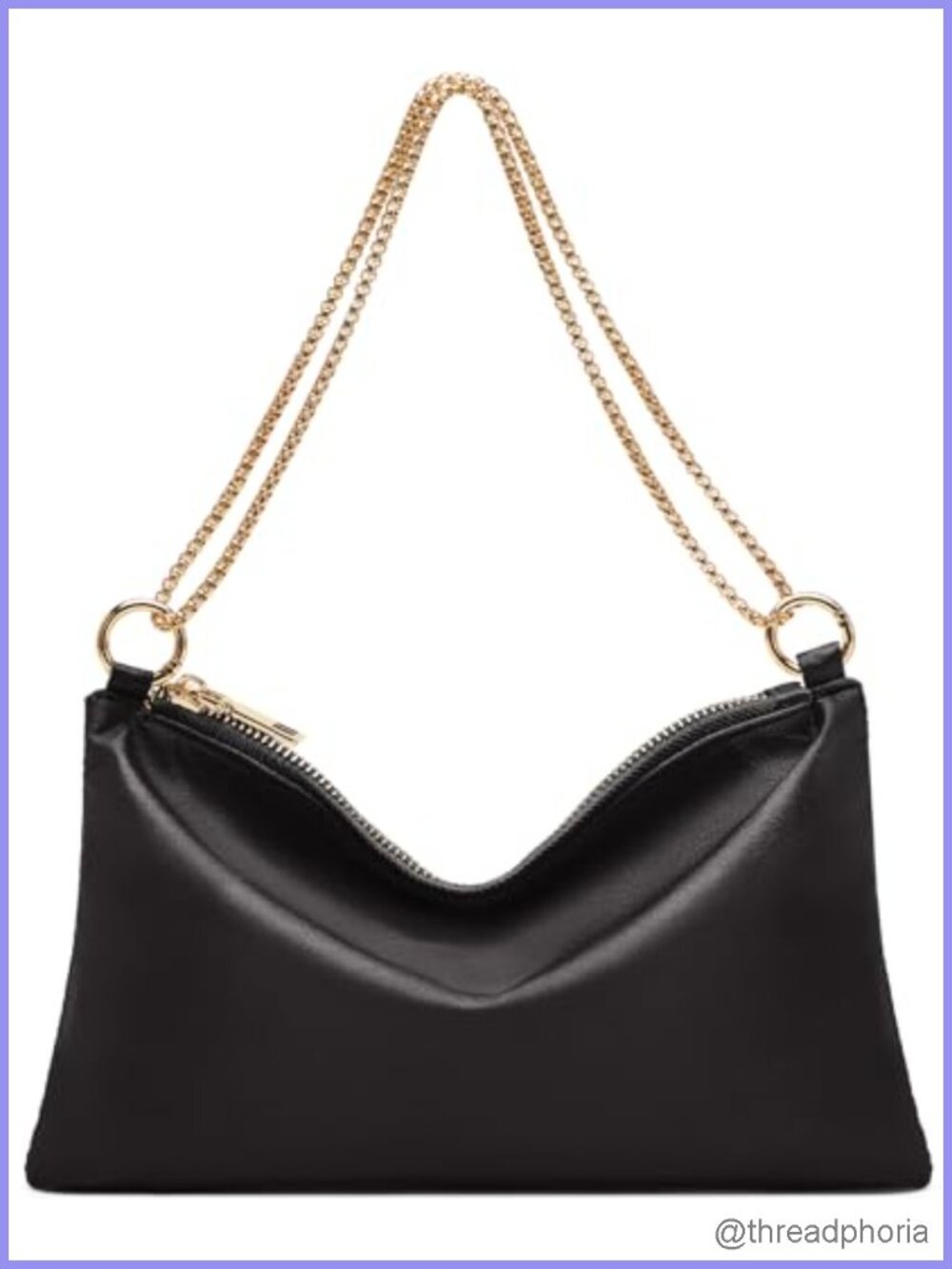 Satin Evening Handbag Clutch with Chain Strap Prom Wedding Party Purse